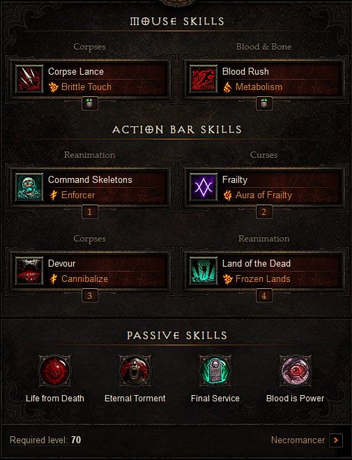 support necromancer build